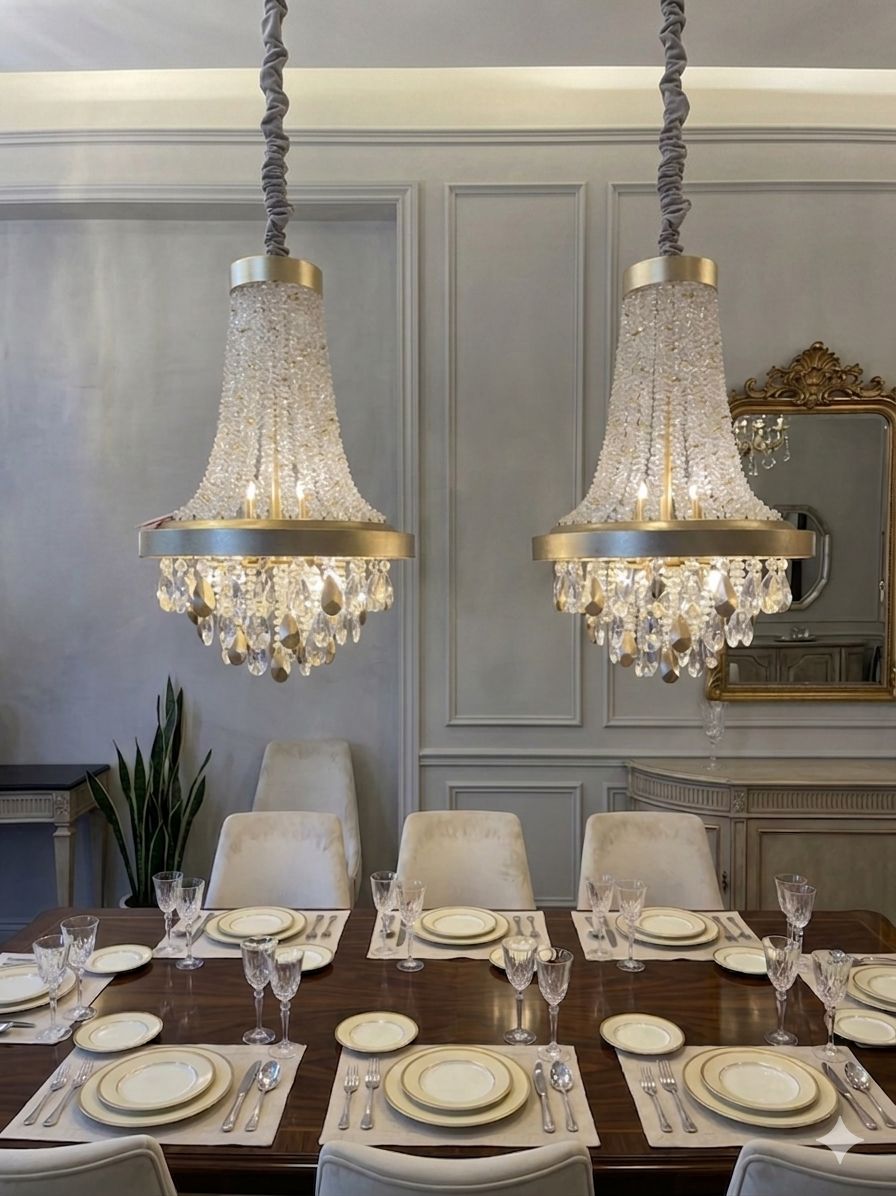 Lustre Folhado 60cm.